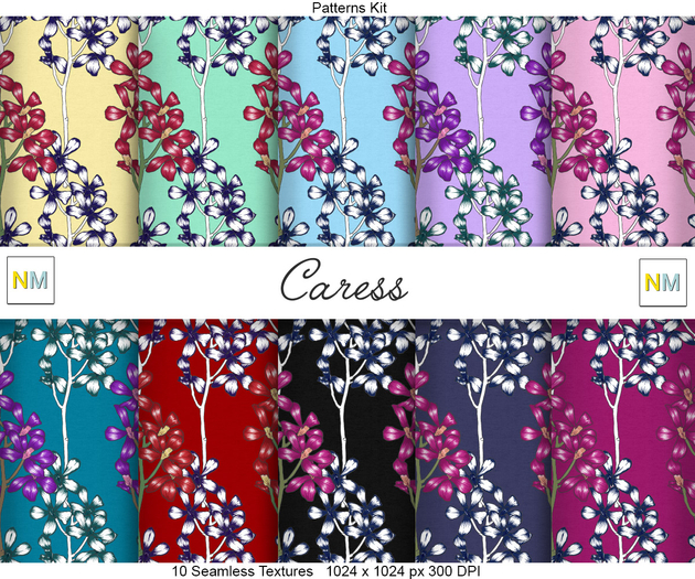 Caress Patterns Kit 10 Seamless Textures NM