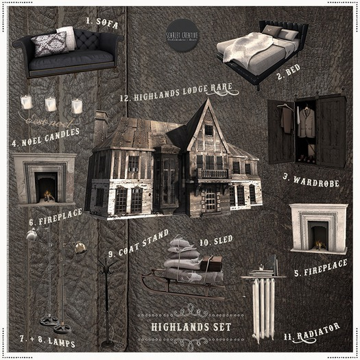 Scarlet Creative Highlands Lodge Box RARE