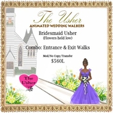 Bridesmaid Wedding Walk - Entrance AND Exit Walk (Flowers Held High)