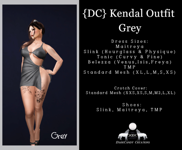 {DC}Kendal Outfit Grey vF 