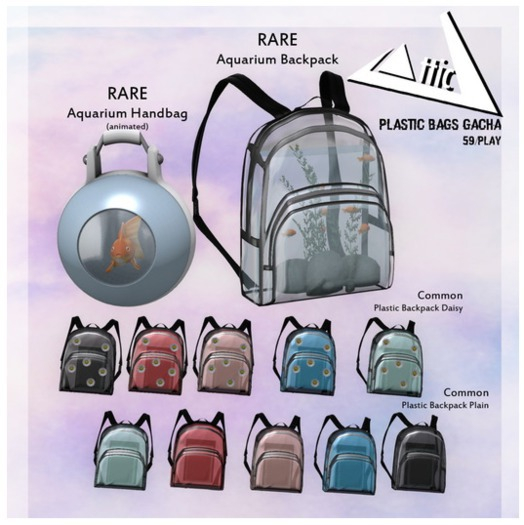 -ATTIC- Plastic Backpack Blue 2