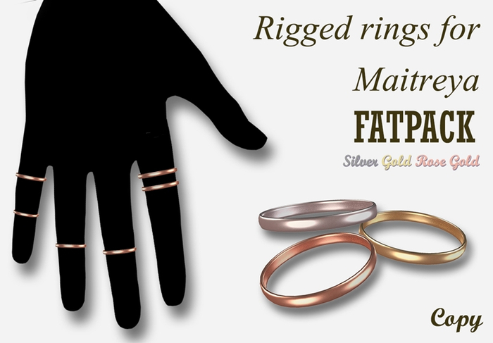 *YC* Lula ring set for maitreya FATPACK