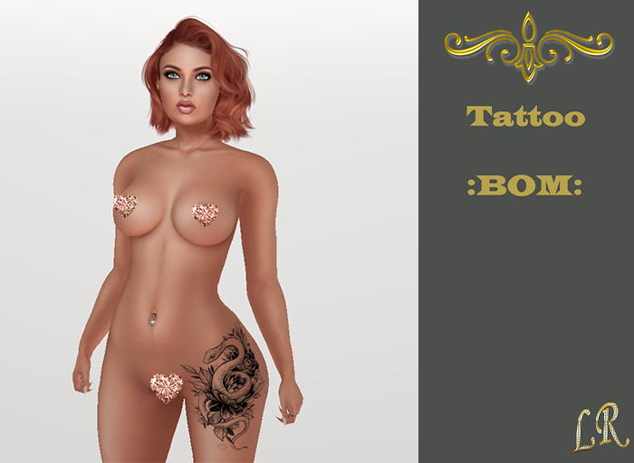 -=L R=- Tattoo :BOM: Tattoo snake on the foot.gift