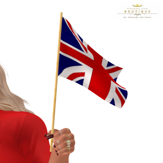 British Hand Held Flag - (Boxed)