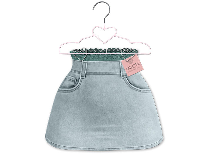 MILOTA: Mango skirt [silver]
