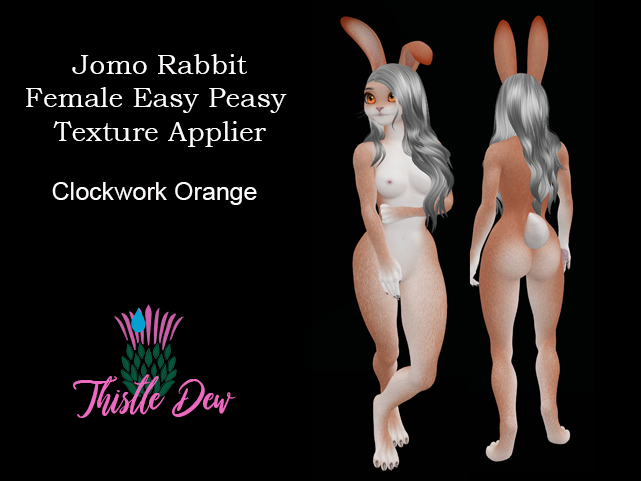 *Thistle Dew* Jomo Female Rabbit Texture Applier - Orange