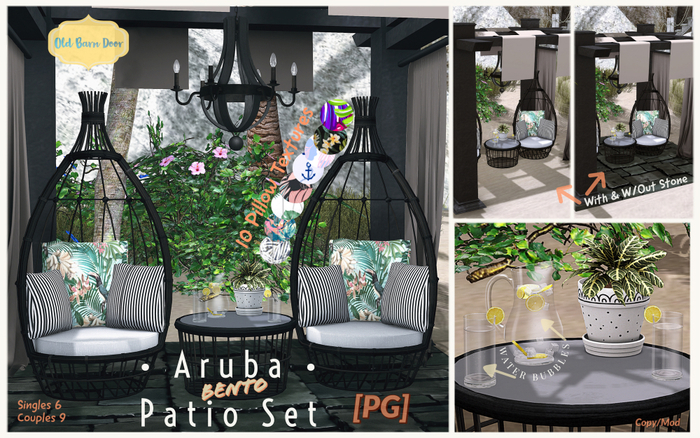 {OBD} Aruba Patio Set [PG] [BOXED]