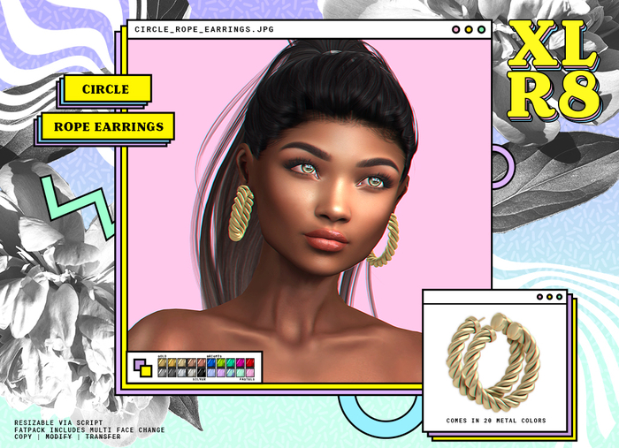 /XLR8/ Circle Rope Earrings / FATPACK / Unpack.exe