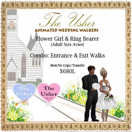 Flower Girl And Ring Bearer (Adult) - Entrance AND Exit Wedding Walk