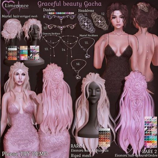 #18 {Limerence} Eleonora hair-Colours&Ombre RARE