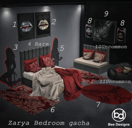 Bee Designs Zarya Bedroom Gacha 4 RARE