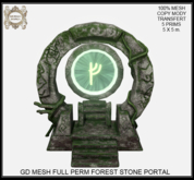 GD MESH FULL PERM FOREST STONE PORTAL