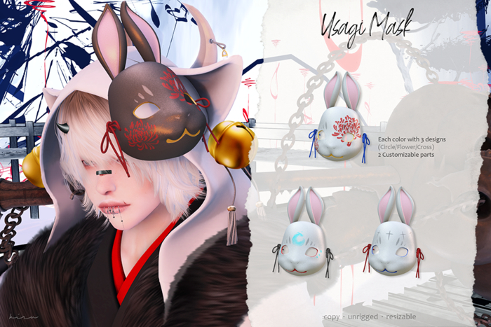 Kiru - Usagi Mask (White)