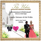 Groomsmen And Bridesmaid Wedding Walk - Entrance AND Exit Walks (Flowers Held High)