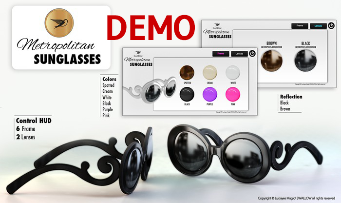 Demo ^^Swallow^^ Metropolis Sunglasses