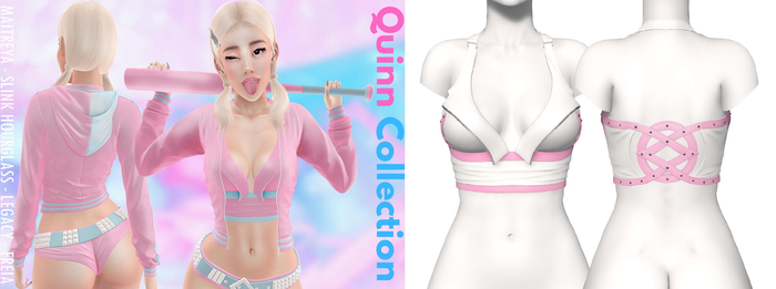 Rebelpill - Quinn Collection Top White