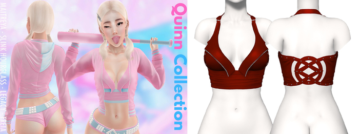 Rebelpill - Quinn Collection Top Red