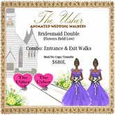  Wedding Walk For Two Bridesmaids - Entrance AND Exit Walks (Flowers Held Low) 