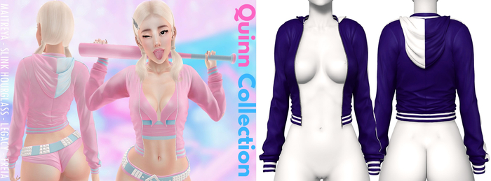 Rebelpill - Quinn Collection Jacket Uniform Blue