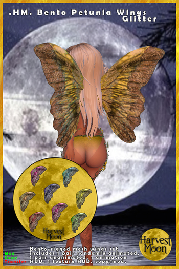.HM. Petunia Bento Wing Set Glitter [Add and Click]