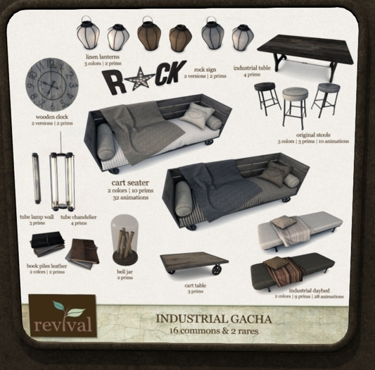 .:revival:. original stool grey