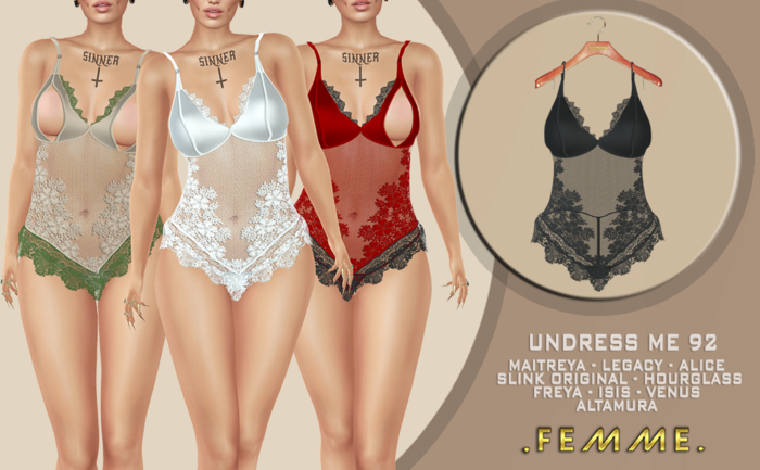 [FM] UNDRESS ME 92 BLACK *ADD/WEAR ME*