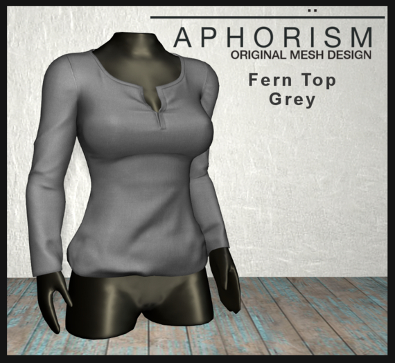 !APHORISM! - Fern Top - Grey