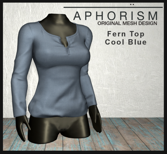 !APHORISM! - Fern Top - Cool Blue