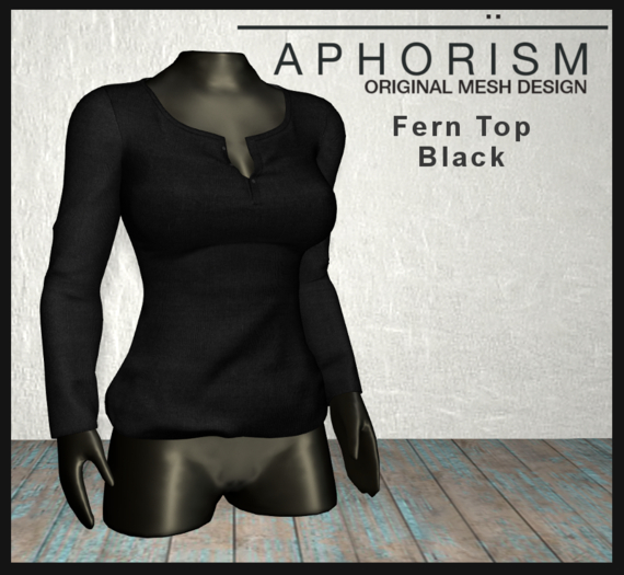 !APHORISM! - Fern Top - Black