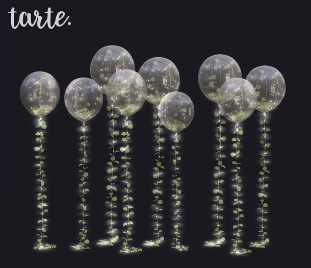 tarte. garden balloons (clear)