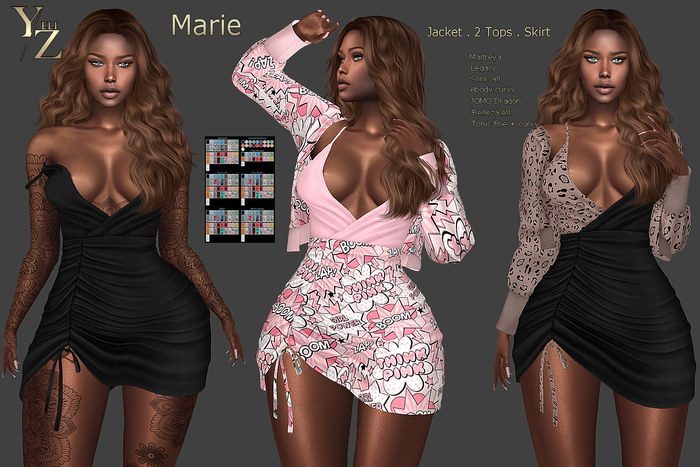 >> UnPack HUD << YELIZ MESH "MARIE"