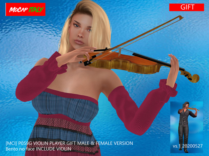 [MCI]-P059G-VIOLIN-PLAYER-BOX gift -add to receive content