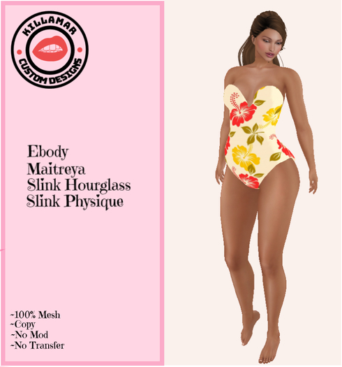 *KCD* Tropical One Piece Swim Suit