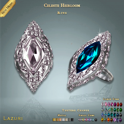 [ Lazuri ] Celeste Heirloom Rings - MESH