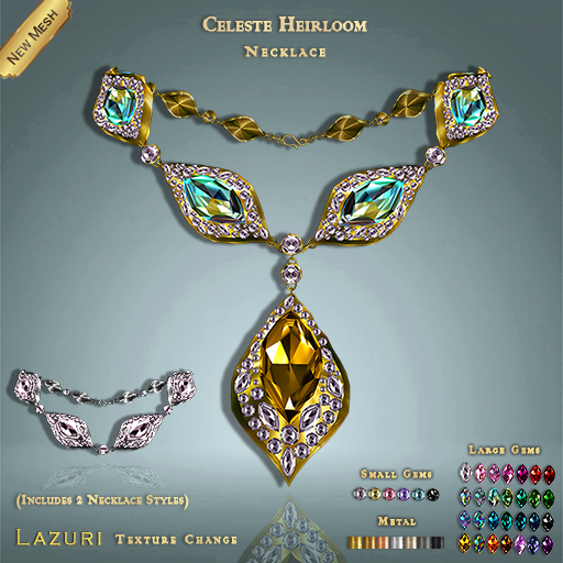 Lazuri Celeste Heirloom Necklace MESH