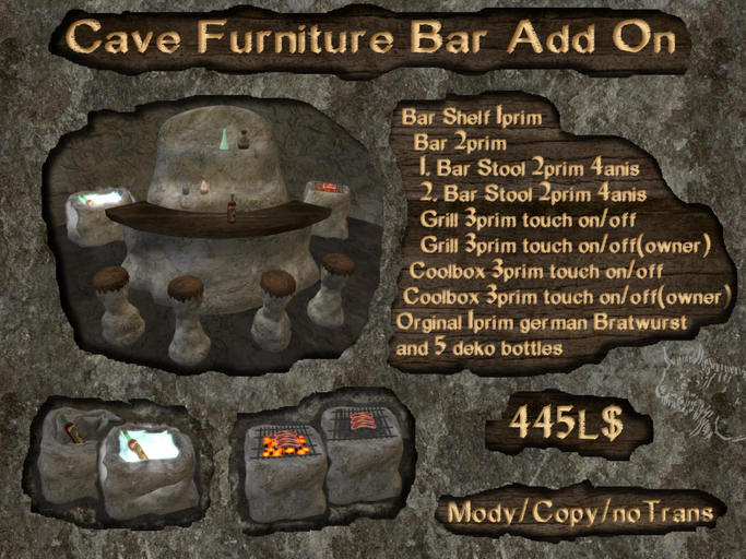 Cave Furniture Bar Add On 