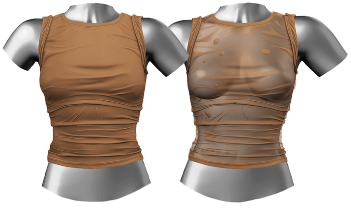 RIOT / Tori Rolled-Sleeve Tee - Candy | Maitreya / Belleza / Slink / Legacy