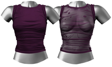 RIOT / Tori Rolled-Sleeve Tee - Plum | Maitreya / Belleza / Slink / Legacy