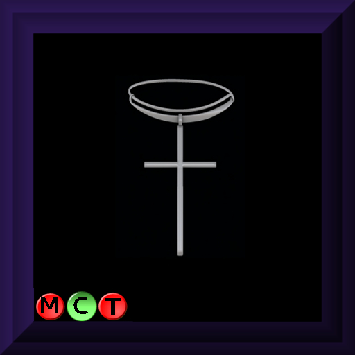 Cross Silver Choker Mesh
