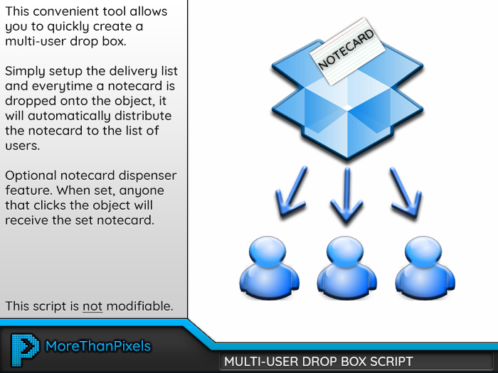 MoreThanPixels: Multi-User Drop Box Script