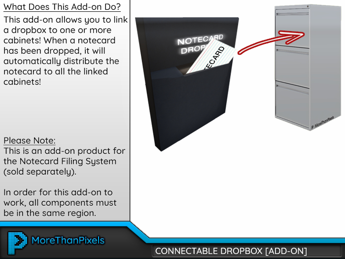 MoreThanPixels: Connectable Drop Box (Add-On)