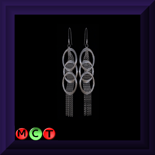 Wrapped Ring Silver Earrings