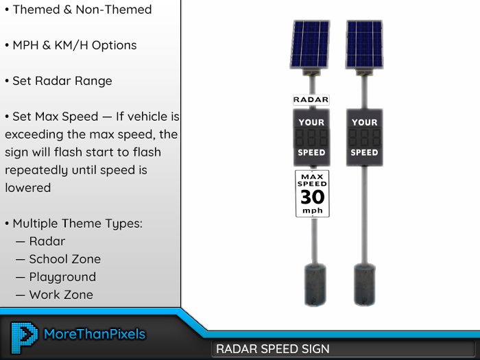 MoreThanPixels: Radar Speed Sign