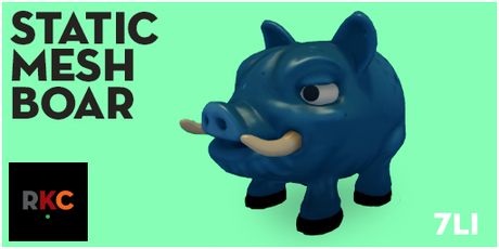 Second Life Marketplace - RKC Blue Boar *BOXED*