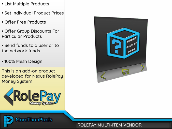 MoreThanPixels: RolePay Multi-Item Vendor