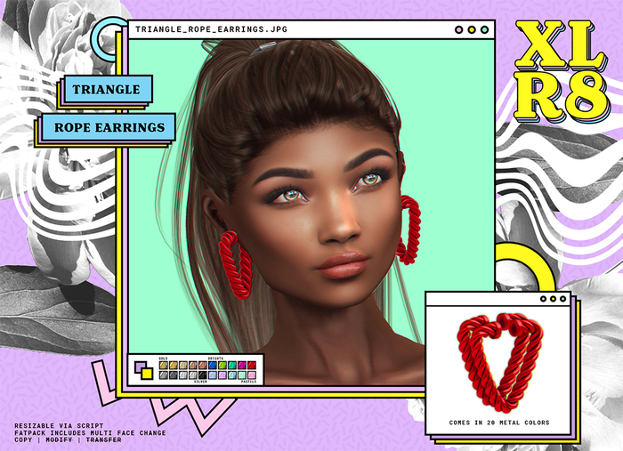 /XLR8/ Triangle Rope Earrings / FATPACK / Unpack.exe