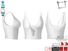 Dae Obj FBX For Women's Lace Up Chest Top Slink, Maitreya, Belleza, Tonic