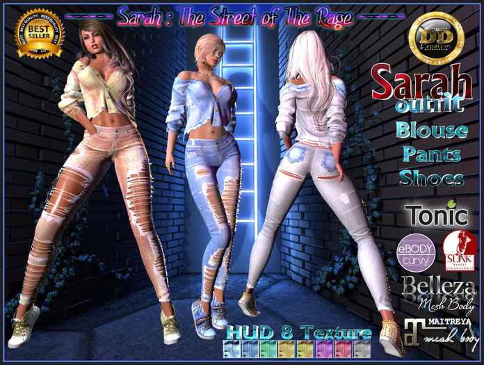 ☾ⅅⅅ☽◉ SARAH OUTFIT BLUE JEANS ◉ 