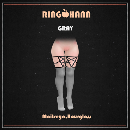 .:RINGO HANA:. - Zea Stocking+Garter [Gray]