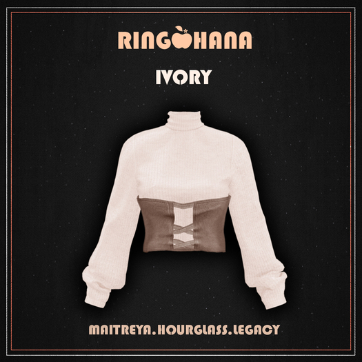 .:RINGO HANA:. - Momona Knit Top Ivory [ADD]